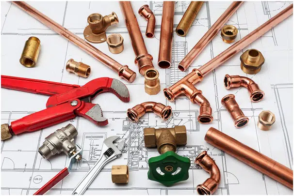 copper pipes