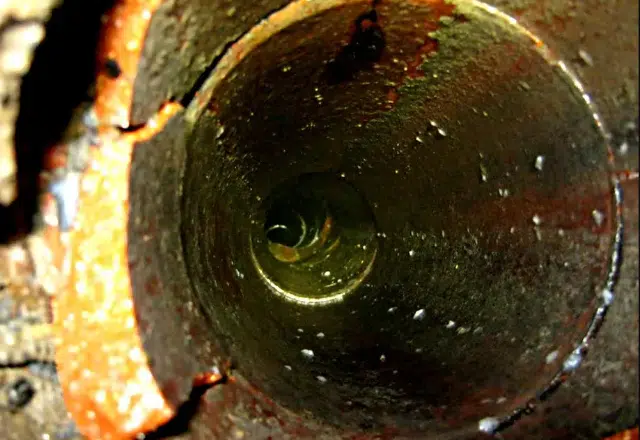 Precise inspection of underground sewer pipes for maintenance.