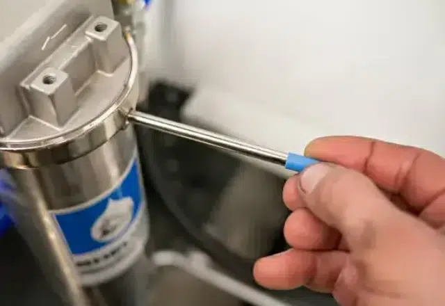 Accurate installation of reverse osmosis system for improved water purity.