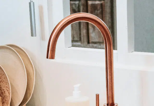 copper kitchen faucet