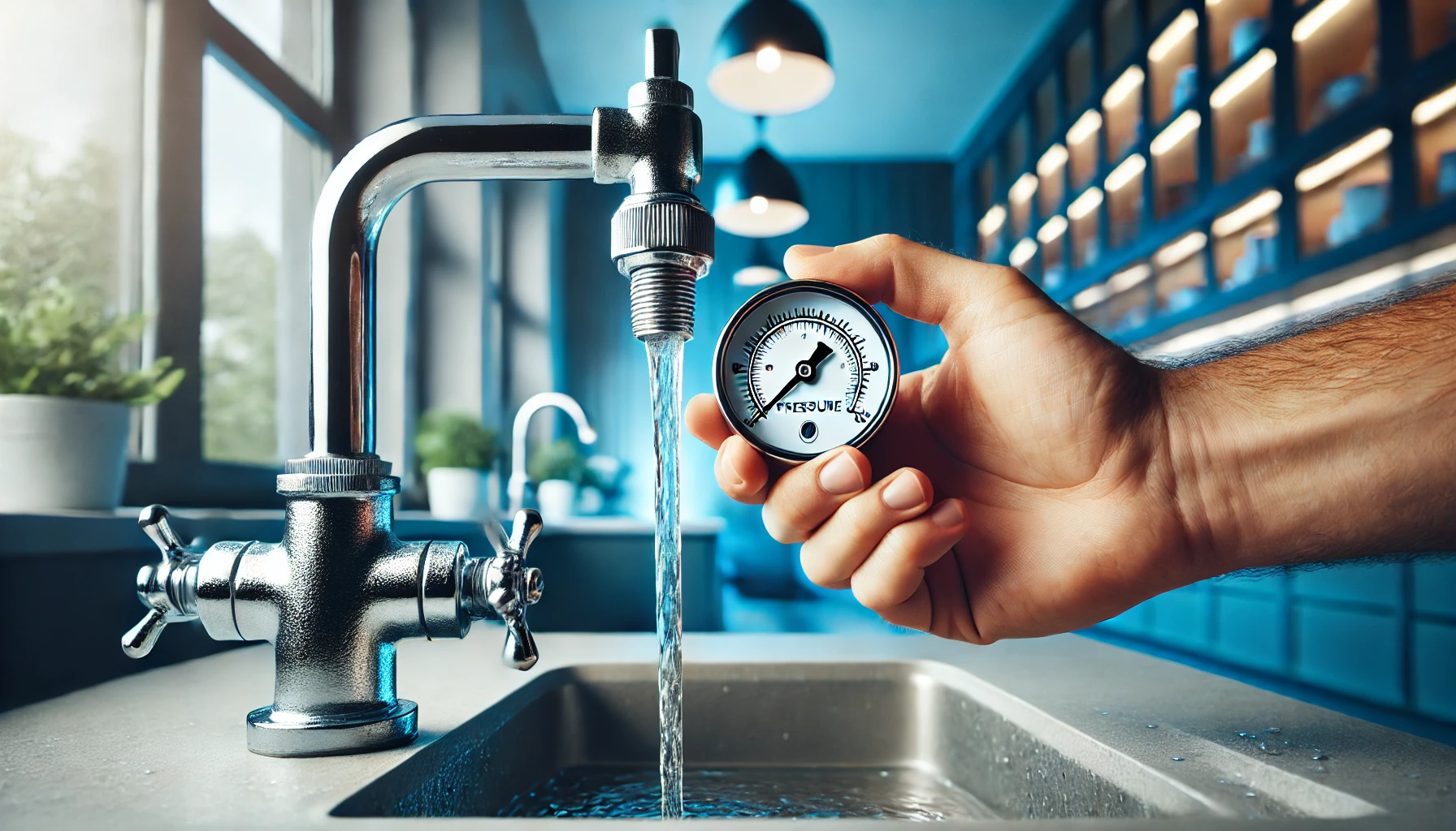 How do I check water pressure in my house?