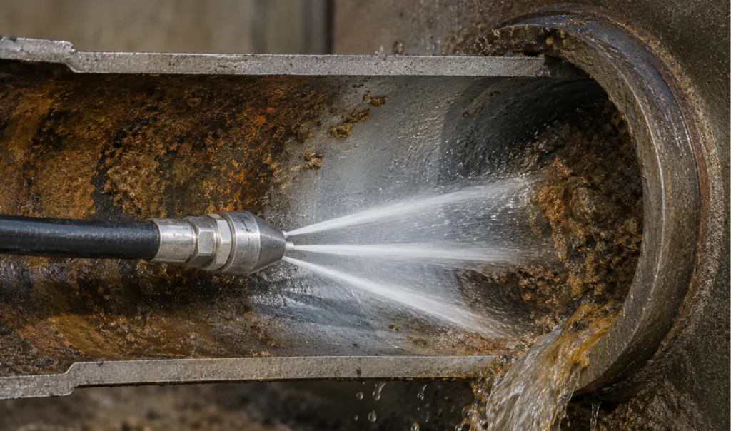 Our hydro-jetting service clears out grease, roots, and buildup effectively.